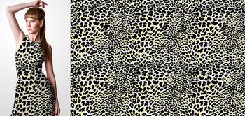 33033v Materiał ze wzorem motyw stylizowany na skórę geparda